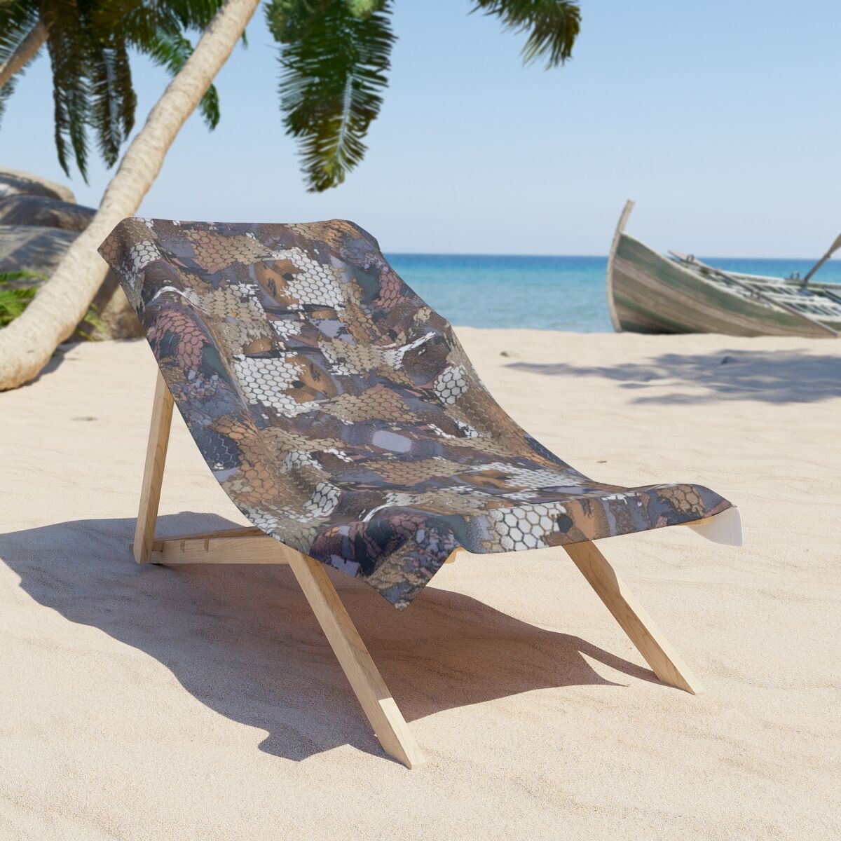 Camo Beach Towel – Quick-Dry Hunting Concealment Style