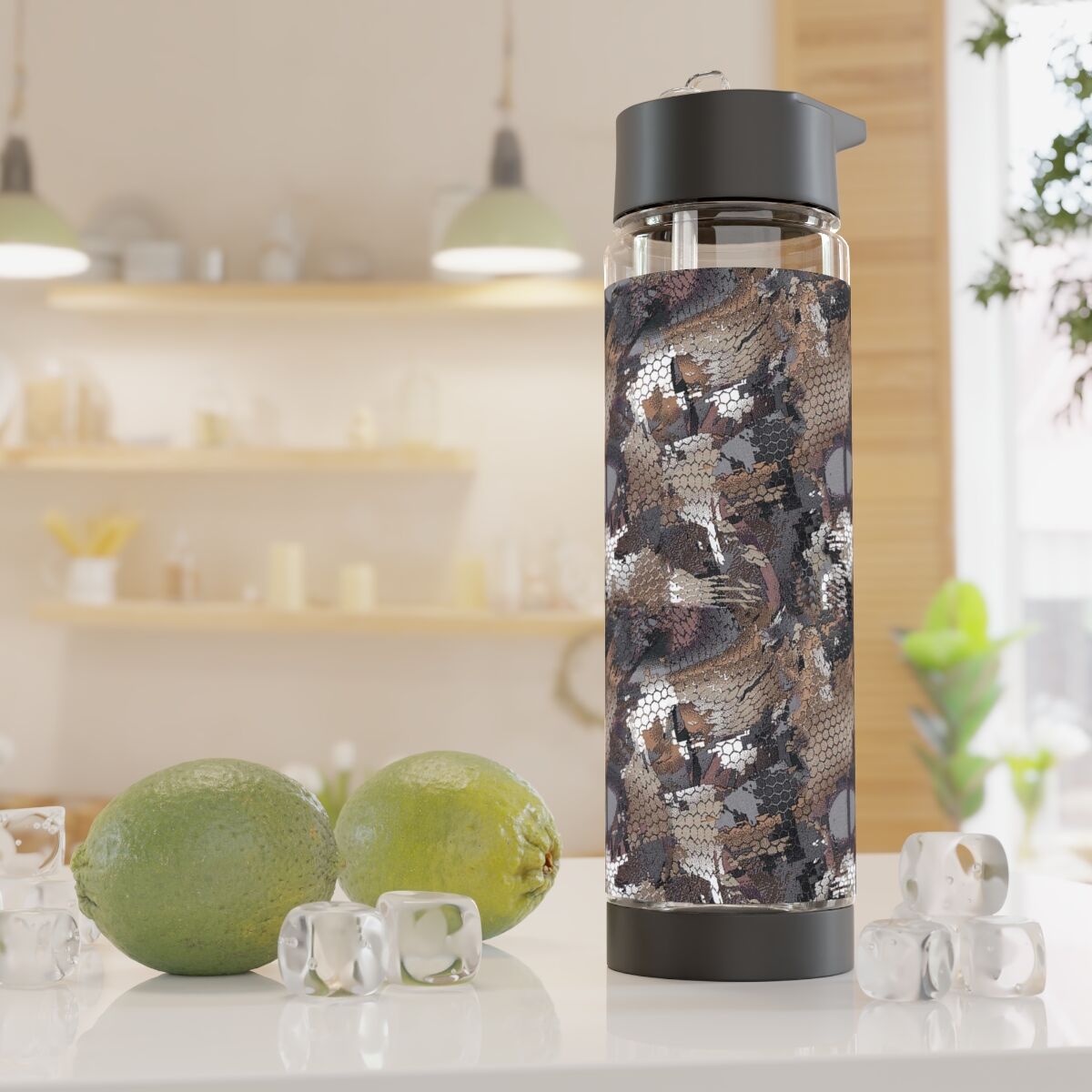 Stylish Camo Infuser Water Bottle for Outdoor Hydration || Refreshing Camo Infuser Bottle – BPA-Free & Adventure-Ready