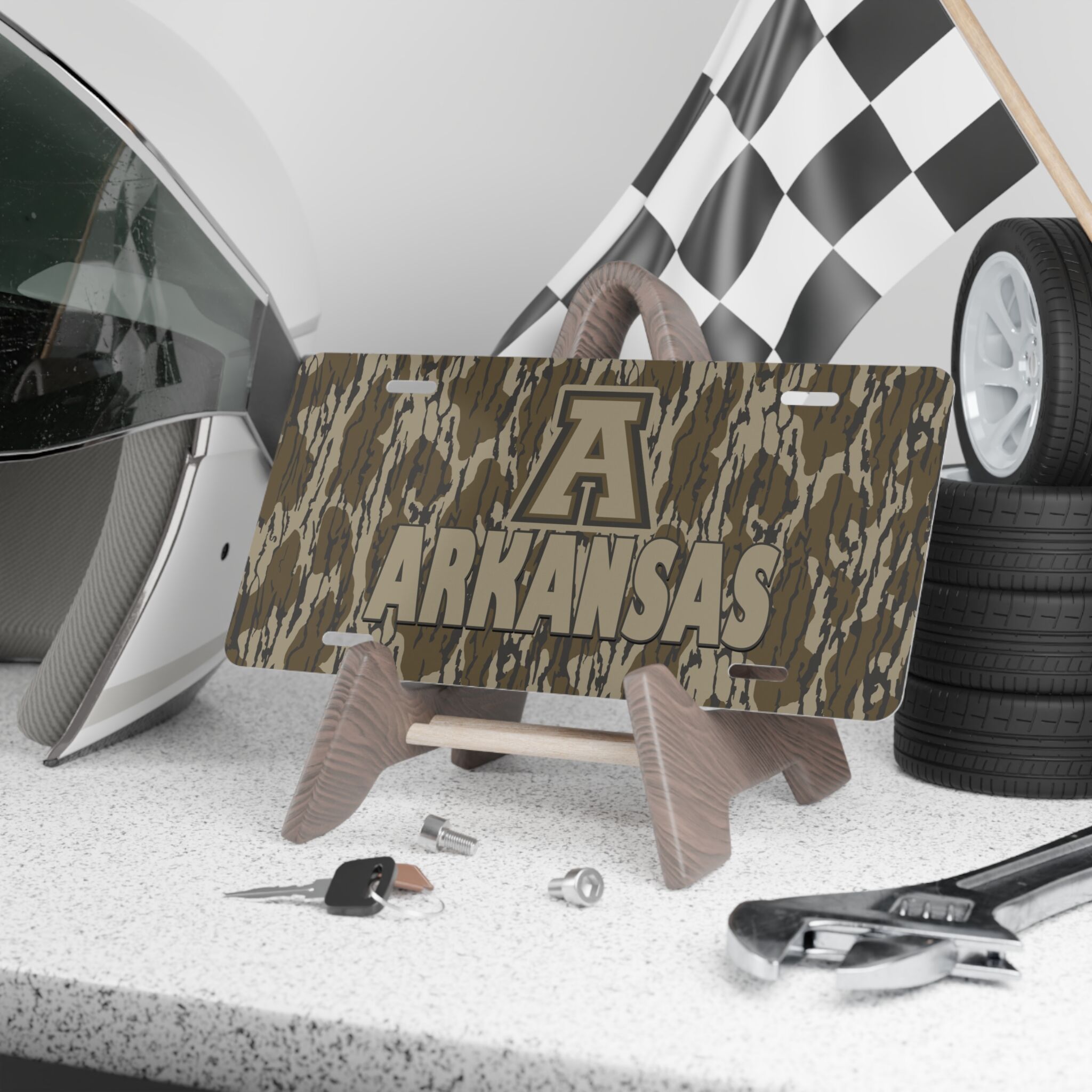 Custom Camo Vanity Plate Arkansas V6