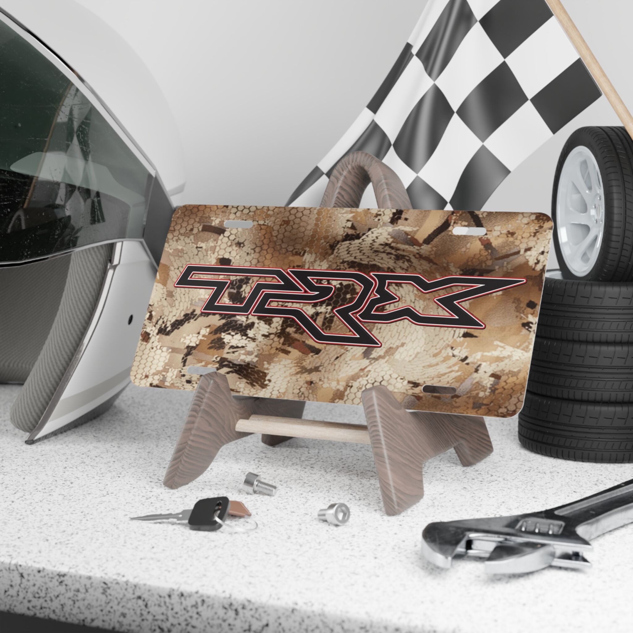 1806442791899163645 2048.jpeg Custom Vanity Plate Tag With TRX And Optifade Marsh Camo