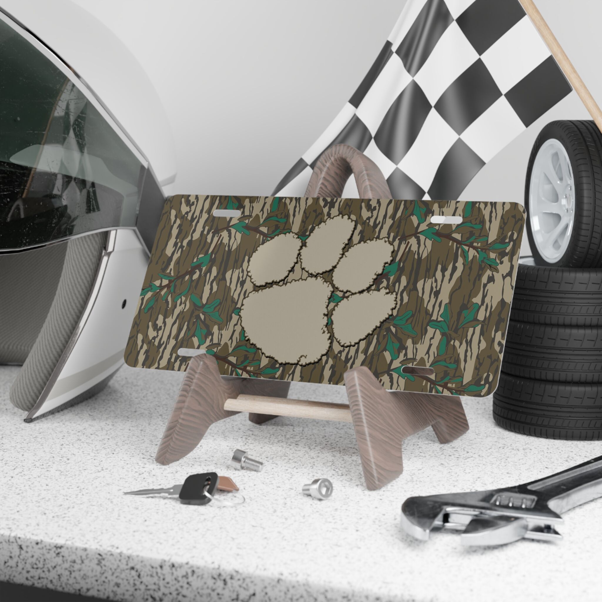 Authentic Hunter Camouflage Front License Plate for Trucks and Cars