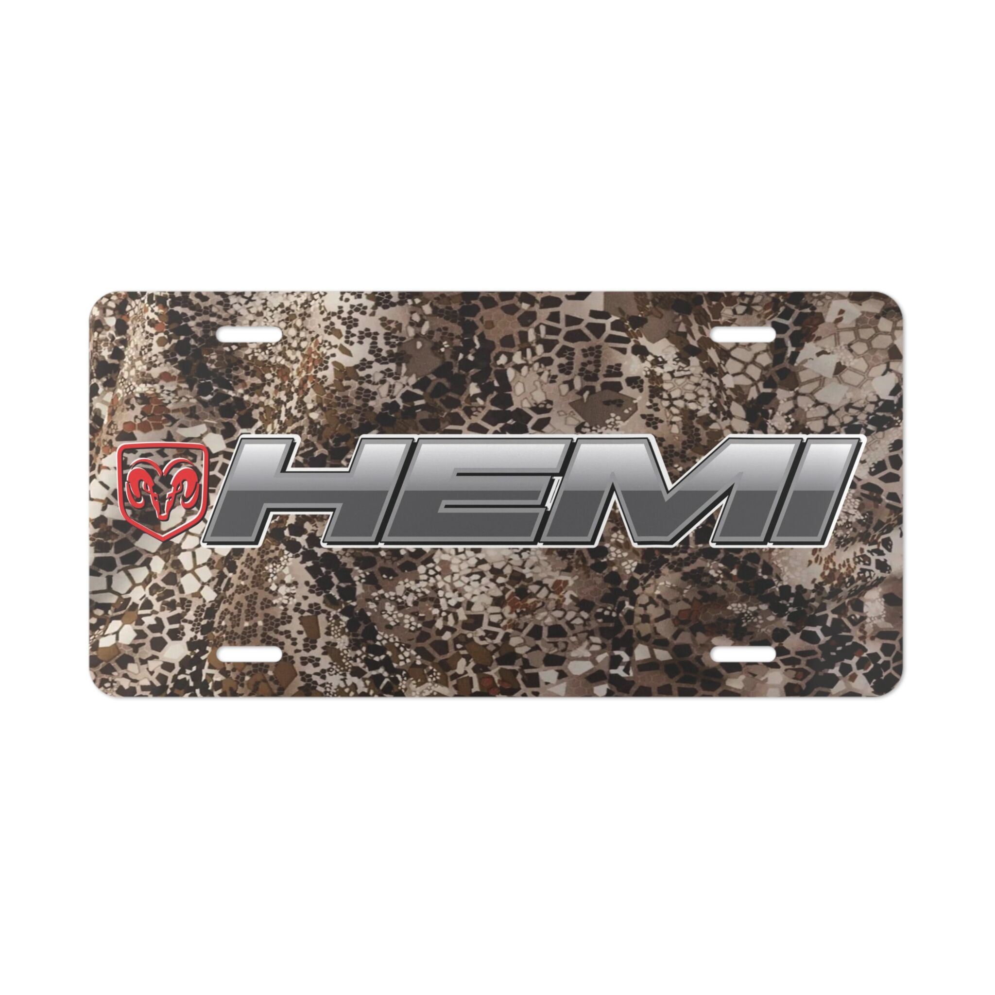 Durable Hemi Camo License Plate with Real Hunter Pattern