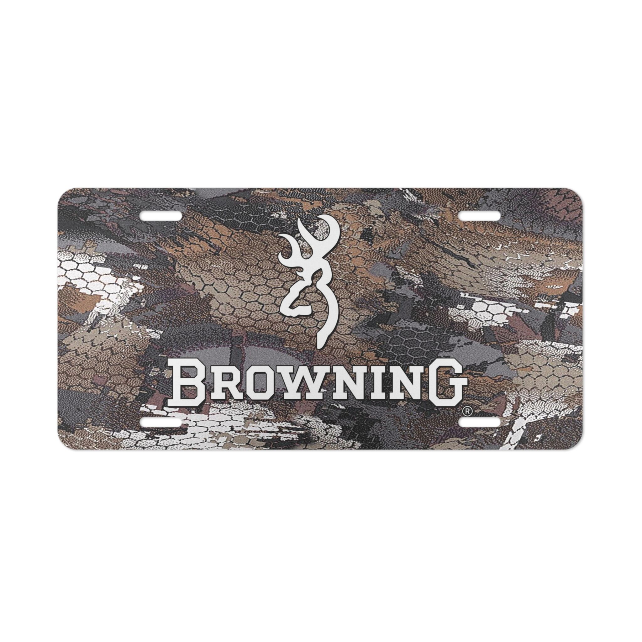 Durable Browning Optifade Timber Camo Front License Plate