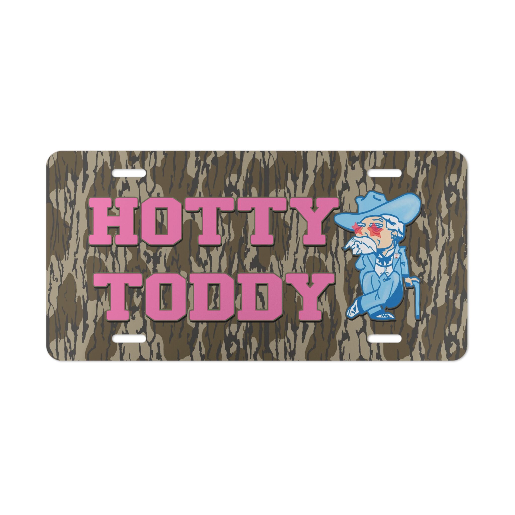 Hotty Toddy Camo Vanity Plate – Durable Hunter Pattern Front Tag